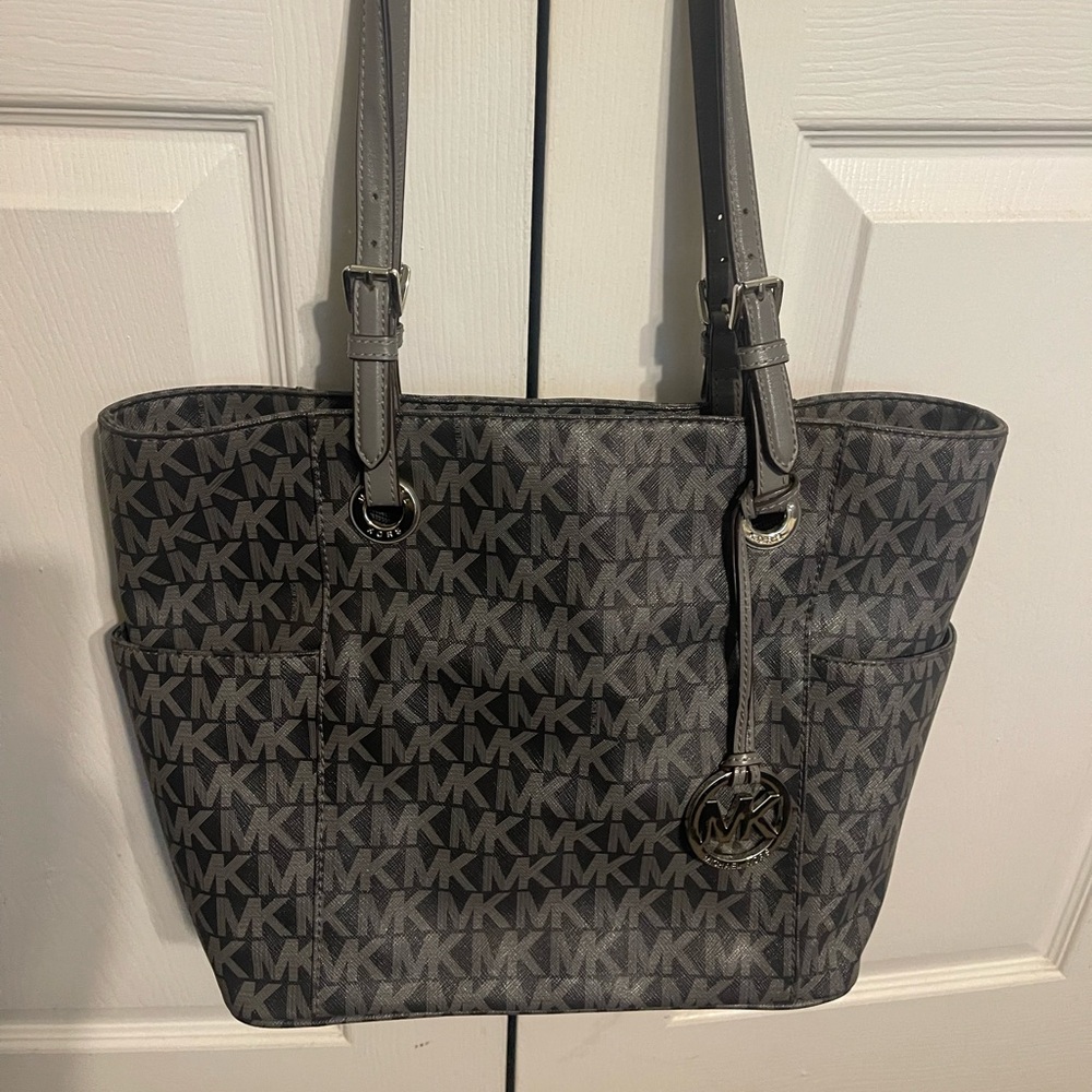 Gently used Michael Kors Jet Set Tote.